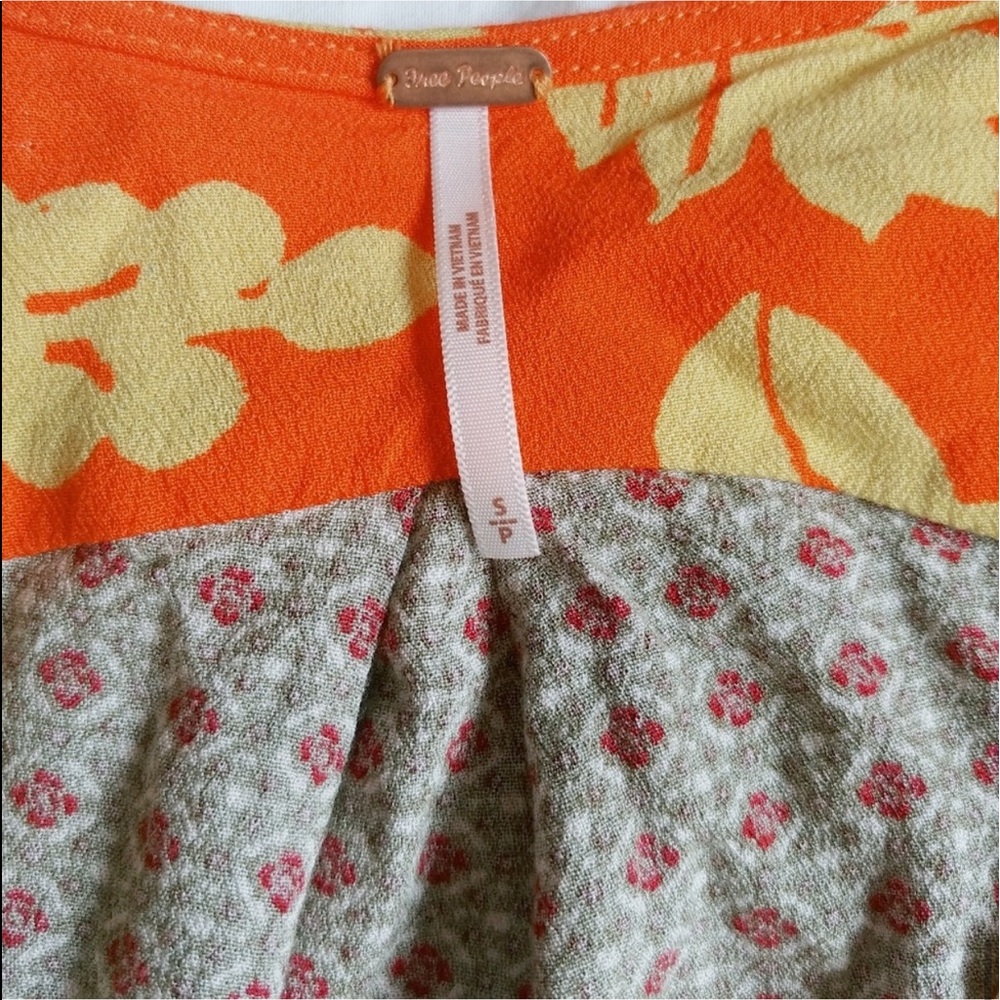 Free People Patchwork Print Float Top - image 7